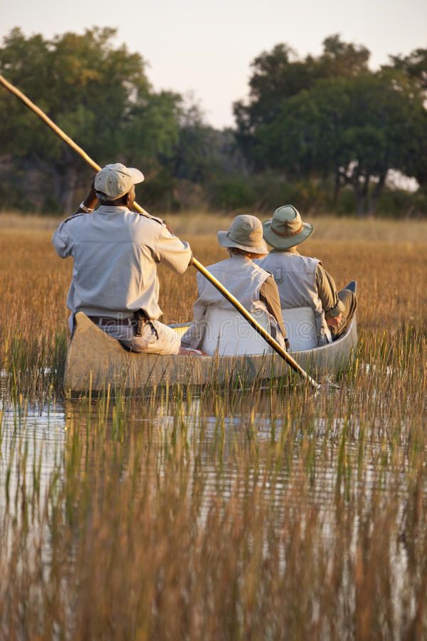 A beautiful view in a canoe