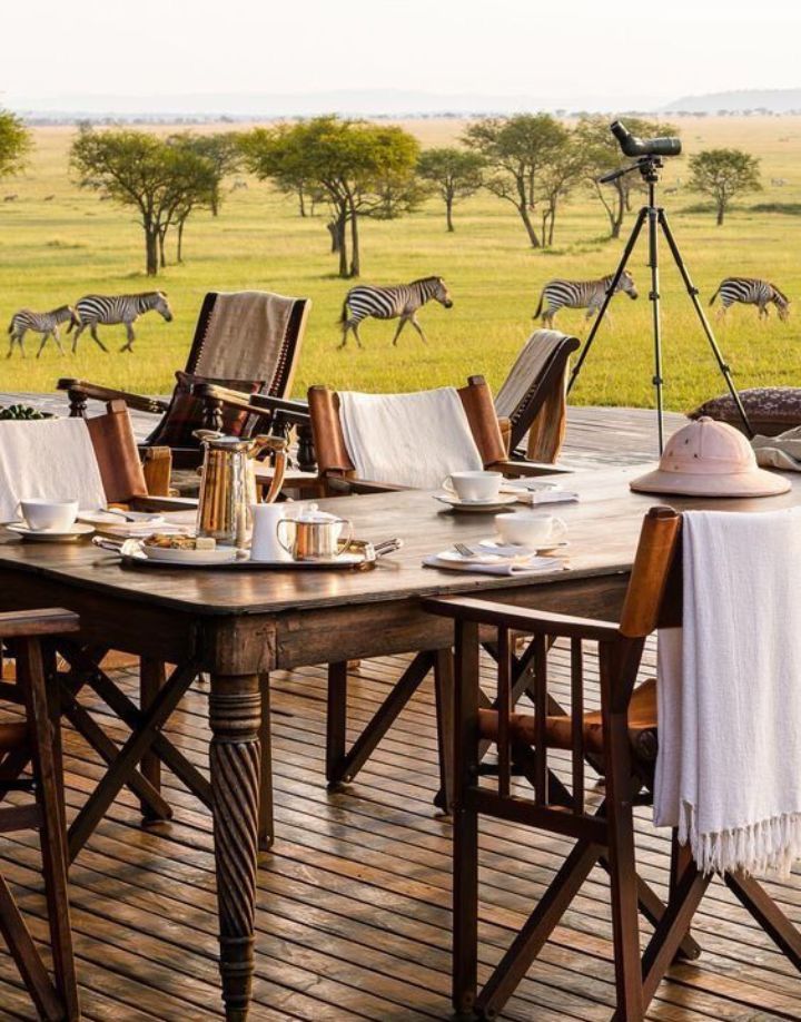 The dining area